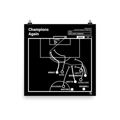 Greatest Paris Saint-Germain Plays Poster: Champions Again (2013)